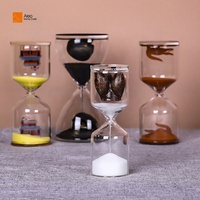 ALEO Home Meilleure Vente Sablier Classique Rouge en Cristal 3min 5min avec logo ou sans logo