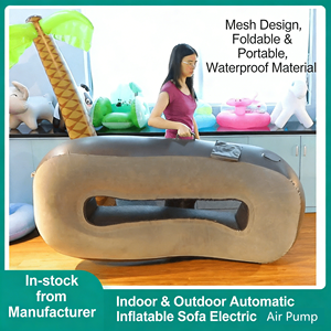 Sofá Inflável Portátil Verda de Um Minuto, Design Moderno Dobrável e Impermeável com Capa Removível para Uso em Acampamentos ao Ar Livre e Interno - Product Image 2