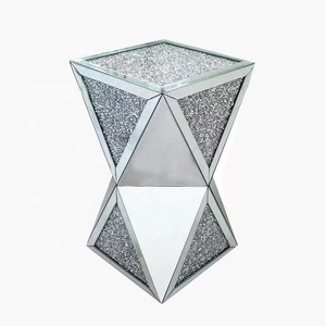High Quality Mirrored <strong>Bedside</strong> Tables Cabinet 3 Drawers Nightstand Side Table <strong>Mirror</strong> <strong>Bedside</strong> Mirrored Chest for Bedroom - Product Image 5