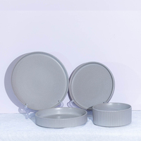 Service de table en grès céramique sous glaçure Guangda Premium |   Résistant au four, au lave-vaisselle et à la chaleur, idéal pour un usage domestique