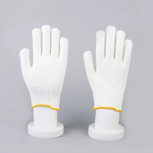 Guantes de Algodón Ligeros de Fábrica con Textura de Grano Blanco, Negros Multicolor, para Trabajo, Construcción, Cuarto Limpio, Resistentes al Frío y al Calor - Product Image 4