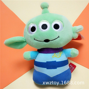 Anime Pluche Speelgoed Houtachtige Buzz Haar Monster Cyclops Pop Verhaal 4 Tas Hanger Accessoires Geborduurd Voor Verjaardagscadeau Opp Tas - Product Image 6
