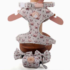 Ensemble harnais pour chien réglable en maille respirante OEM accessoires métalliques colorés réversibles harnais de course pour chiens - Product Image 6