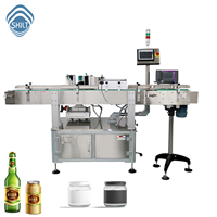 Machine d'étiquetage de bouteilles en verre rondes SKILT, étiqueteuse enveloppante avec autocollants, prix d'usine, fabricant depuis 1998