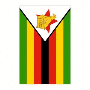 ธงประดับรูปธงชาติแอฟริกา ทำจากโพลีเอสเตอร์สำหรับใช้งานกลางแจ้ง ประเทศซิมบับเว เหมาะสำหรับตกแต่งงานเทศกาลประจำชาติ - Product Image 3