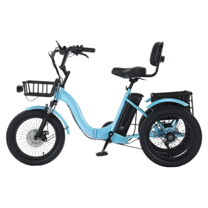 Tricycle à assistance pédale YUXIAO 18 pouces, batterie lithium 48V, moteur avant sans balais, autonomie 40 km, pneus épais EB-026, pneus épais Provi - Product Image 3