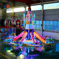 Manège autoportant HANGTIAN HTSCP-05, équipement d'amusement gonflable d'extérieur en acier pour 16 personnes, idéal pour les parcs d'attractions