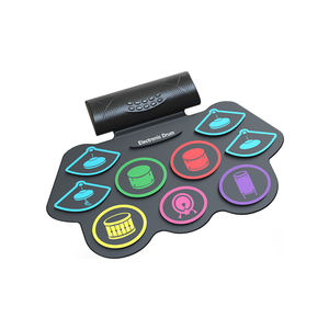 Gran oferta, Mini batería eléctrica integrada, almohadilla de práctica, batería de tambor, tambor enrollable de mano <span class=keywords><strong>Musical</strong></span> - Product Image 6