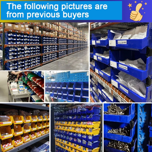 High Quality Stackable <strong>Plastic</strong> Warehouse <strong>Storage</strong> Boxes Rectangular Parts <strong>Bin</strong> Workshop Toolbox Organizer <strong>Storage</strong> <strong>Storage</strong> - Product Image 6