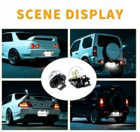 Lumière de plaque d'immatriculation LED pour voiture, adaptée aux modèles Alto Jimny JB23W Vitra Swift Baleno, lumière de plaque d'immatriculation arrière