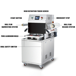 DQ305L-E 180 Box/Hour Chicken Fish Meat Beverage Stretch Film Rolling Automatic Pouch/Bags Tray Skin Vacuum Packaging Machine - Product Image 4