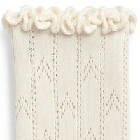 Chaussettes ras du cou respirantes - Jacquard imprimé avec logo personnalisé pour femme, usage quotidien automne, tricotées