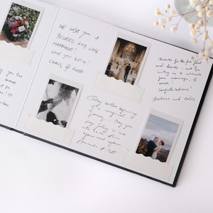 Sang Trọng Nằm Phẳng Đám Cưới Cuốn Sách Khách Với <span class=keywords><strong>Polaroid</strong></span> Hình Ảnh Khe Cắm Tùy Chỉnh Vàng Lá Nhung Bìa Album Cưới Bộ Nhớ Cuốn Sách - Product Image 1