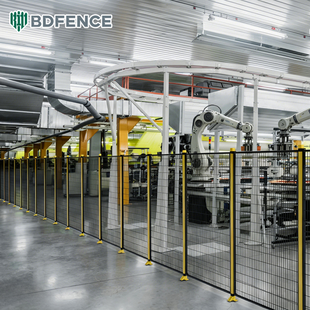 Robot Safety Fence for Workshop Isolation and Safe Robot Operations with Reliable Machine Guarding Solutions for Industrial Use