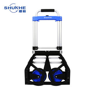 Capacité de charge de 220lb Personnaliser le chariot à bagages pliable en aluminium robuste Style bricolage - Product Image 1