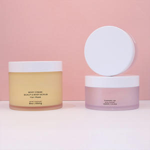 Tarro de plástico PET esmerilado vacío con tapa blanca de 1oz, 2oz, 3oz, 4oz, 8oz, 15g, 30g, 80g, 120g para envasado de cosméticos y cuidado de la piel - Product Image 3