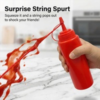 Bouteille de Ketchup Farceur pour Adultes, Jouet de Farce Amusant, Bouteille de Ketchup Factice, Blague Pratique pour Fête et Halloween
