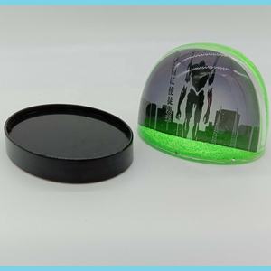 الاكريليك شلال الجدة فقاعة الحمم متوهجة البريق بريق لامع الترتر الثلج العائم الصورة غلوب مع الماء السائل - Product Image 5