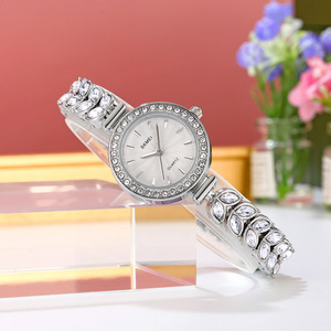 นาฬิกาควอทซ์หรูหราประดับเพชรสำหรับผู้หญิง นาฬิกาข้อมือผู้หญิง - Product Image 4