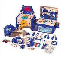 Ensemble d'outils pour enfants, 216 pièces, avec boîte à outils et perceuse électronique, kits de construction pour jeux d'imitation pour garçons et filles