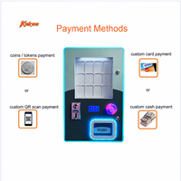 Distributeur automatique de cartes à collectionner personnalisé avec lecteurs de cartes, prend en charge le paiement par code QR, carte de crédit et pièces de monnaie, et diverses méthodes de paiement