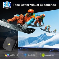 BananaTV X2 4K Android TV Box 4K Ultra HD Amlogic S905L3 2GB RAM 8GB ROM Reproductor Multimedia WiFi de Doble Banda para Streaming en Cine en Casa