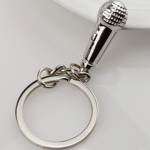 出售热麦克风金属钥匙扣促销礼品钥匙扣定制标志 - Product Image 2