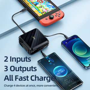 Batterie externe à charge rapide réelle 22,5 W Type C/iPhone avec câble, support multi-téléphones, chargeur rapide <span class=keywords><strong>15000</strong></span> mAh - Product Image 5