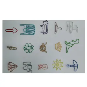 Factory Customized Design Creative Special-shaped Paper Clip Color Cartoon Modeling Zinc Coated Pet Coated Paper Clips