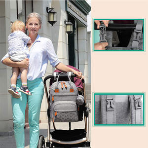 Sac à dos personnalisé pour maman, vente chaude, imperméable, grand, pliable, isotherme, sac à langer, sac à dos pour bébé - Product Image 2