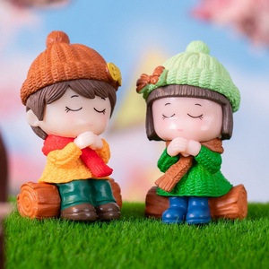Micro Paysage Décor Chandail Souhaitant Couples Garçons et Filles Poupée 3D Figurines Miniatures DIY Maison Fée Jardin Décoration - Product Image 6