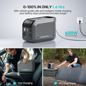 Station d'alimentation portable haute capacité Dabbsson 600W 768Wh avec batterie LiFePO4, contrôleur MPPT, panneau solaire et <span class=keywords><strong>kit</strong></span> de charge pour voiture - Product Image 2