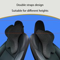 Chaise de bureau ergonomique personnalisée avec design orthopédique, mousse à mémoire de forme, appui-tête, coussin de tête, coussin de nuque pour la conduite et les jeux