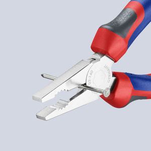 Alicates universales Knipex con mandíbula dentada de 1 pulgada, acero al cromo vanadio de grado industrial, fabricado en Alemania, modelo 03-140 - Product Image 1