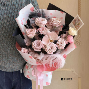 एयर्फ्लोरिस्ट नए डिजाइनर वैलेंटाइन के दिन का प्रेम डिजाइन, फूलों के लिए फूलों के गुलदस्ता पेपर वाटरप्रूफ - Product Image 4