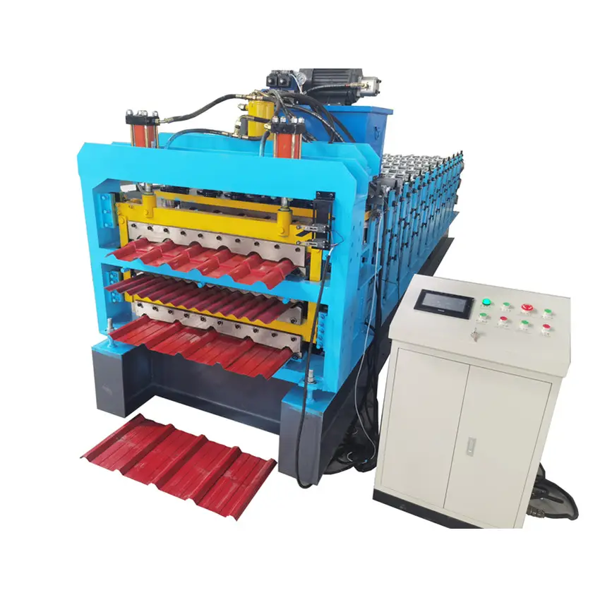 Trapeziumvormige Dakbedekking Gekleurde Tegelmachine CZDX8-150 Kleur Tegelmachine K-Span Machine