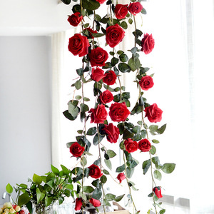 ดอกกุหลาบปลอม Lofen Flora Rose Vines ขนาด 180 ซม. สำหรับตกแต่งเพดานงานแต่งงาน - Product Image 2