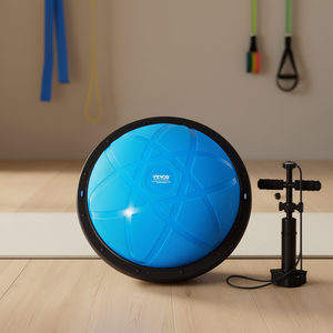 ลูกบอลออกกำลังกาย Vevor ขนาด 23 นิ้ว สีฟ้า สำหรับโยคะ ฟิตเนส ใช้ในบ้าน พร้อมที่สูบลม อุปกรณ์ฝึกสมดุล - Product Image 2