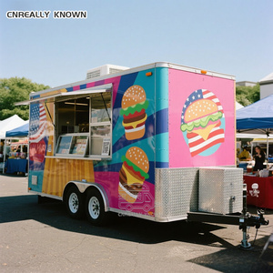 OEM Custom Small Pink Fully Equipped Snack Machines Coffee Trailer Mobile Remolques Bakery Food Truck - Product Image 3