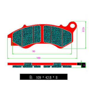 Pastillas de Freno de Motocicleta de Alta Calidad, Pastillas de Fricción para Motocicleta DAYTONA 	 DY 125 RS 2017 <span class=keywords><strong>SILENCE</strong></span> Scooters Eléctricos S01 S02 LS FA709 - Product Image 5