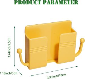 Universal <b>Plastic</b> Mobile Phone Wall Holder Single Charge <b>Hook</b> Hanging Stand Bracket for Kitchen Living Room Wardrobe Charging - Product Image 2