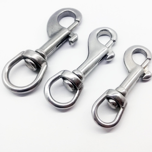 <span class=keywords><strong>Mousqueton</strong></span> en acier inoxydable pour laisse de chien avec anneau pivotant et <span class=keywords><strong>mousqueton</strong></span> à ressort - Product Image 2