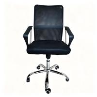 Chaise de bureau en maille pivotante à hauteur réglable pour personnel, base chromée, vente en gros d'usine, Sillas De Oficina