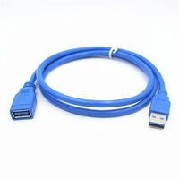 Alta velocidad 1,5 M 3M 5M 5Gbps USB A macho a hembra Cable USB3.0 Cable para impresora teclado ratón y unidad Flash