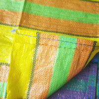 Sac tissé en PP coloré multi-usages de haute qualité 25kg 50kg 100kg pour farine, céréales, blé, maïs, sucre, sel, résistant à l'humidité