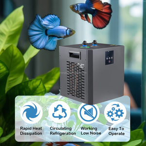 ZT 0.3HP 600w 300L Fish Tank Water Cooled Chilling <b>Equipment</b> Aquarium Cooler Chiller with <b>Refrigeration</b> Compressor Ice Machine - Product Image 6