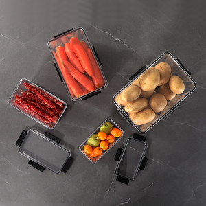 Gran oferta, organizadores <span class=keywords><strong>de</strong></span> cocina, contenedor <span class=keywords><strong>de</strong></span> plástico hermético para mascotas, caja <span class=keywords><strong>de</strong></span> contenedores <span class=keywords><strong>de</strong></span> almacenamiento <span class=keywords><strong>de</strong></span> alimentos con logotipo personalizado - Product Image 2