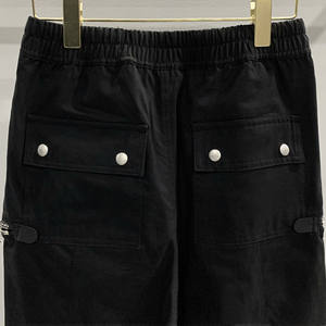 <span class=keywords><strong>Pantaloni</strong></span> di lusso da <span class=keywords><strong>uomo</strong></span> XL Cargo tutti <span class=keywords><strong>neri</strong></span> <span class=keywords><strong>Slim</strong></span> <span class=keywords><strong>Fit</strong></span> <span class=keywords><strong>pantaloni</strong></span> di alta moda stile personalizzato con cerniera multipla in tessuto di cotone pesante - Product Image 4