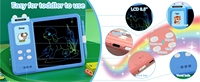 Machine à dessiner et à lire éducative 2 en 1 pour enfants Tableau d'écriture LCD Sight Talking Cards and Drawing Tablet