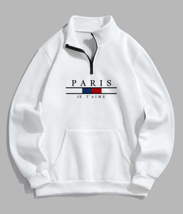 <span class=keywords><strong>Zaful</strong></span> เสื้อกันหนาวผู้ชายขั้วโลกขนแกะปักลายแบบใหม่มีกระเป๋าจิงโจ้ - Product Image 4